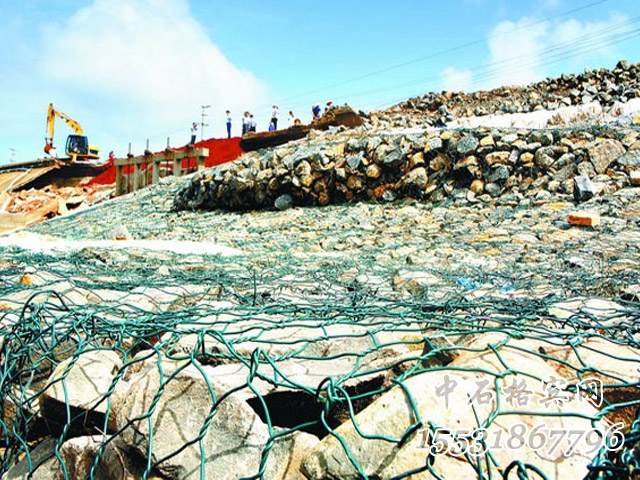 鍍鋅覆塑賓格石籠 鍍鋅覆塑賓格石籠